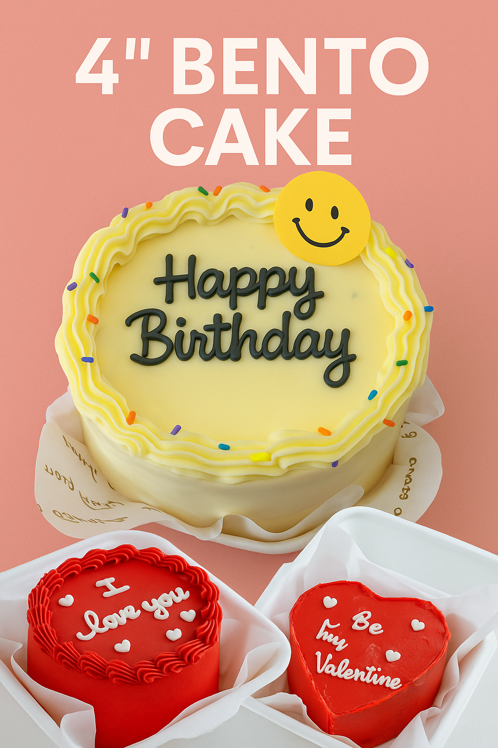 4-inch BENTO BOX CAKES