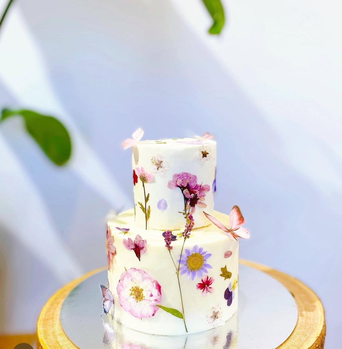 Rustic Bloom buttercream cake