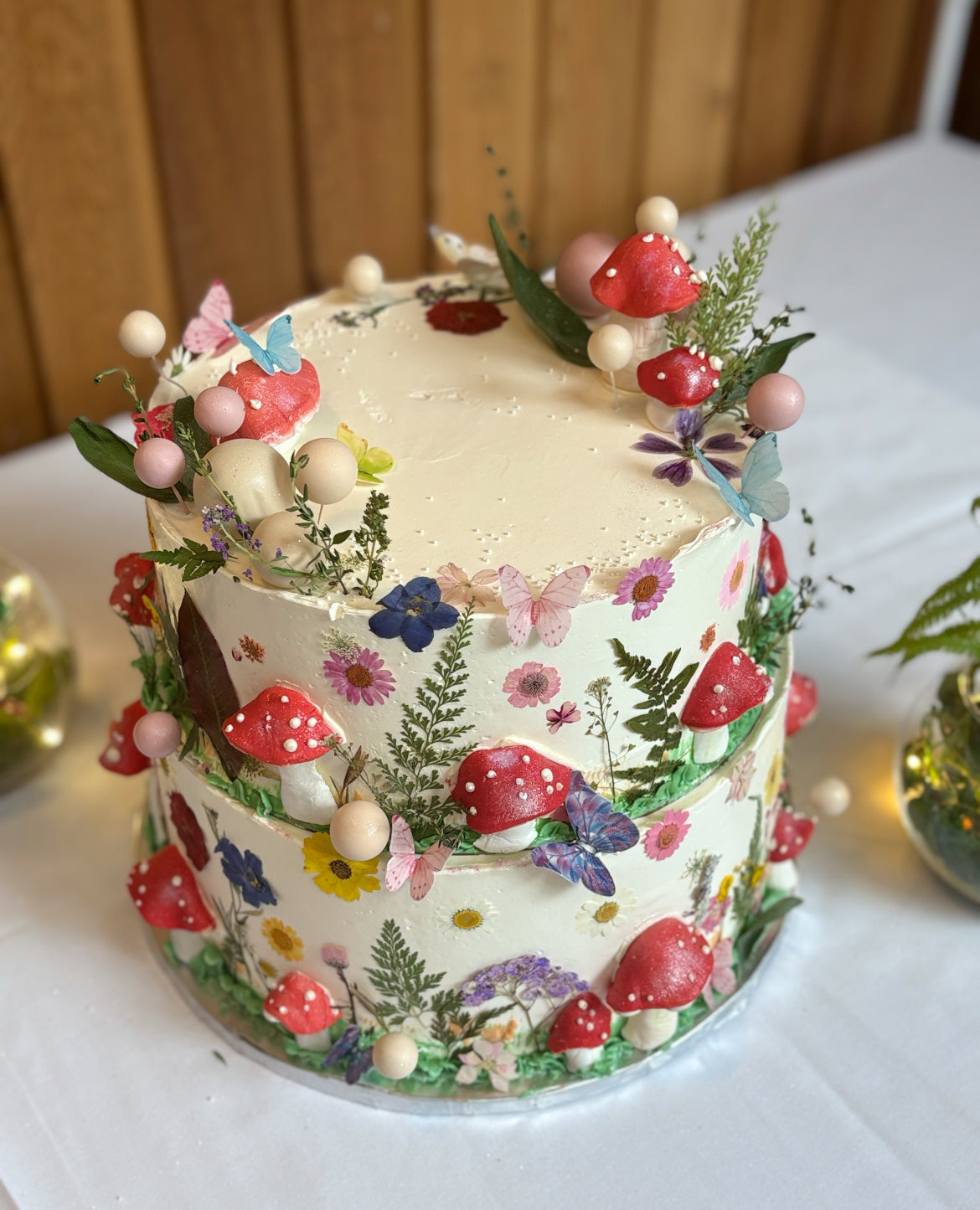 Fairy Tale Garden Buttercream cake