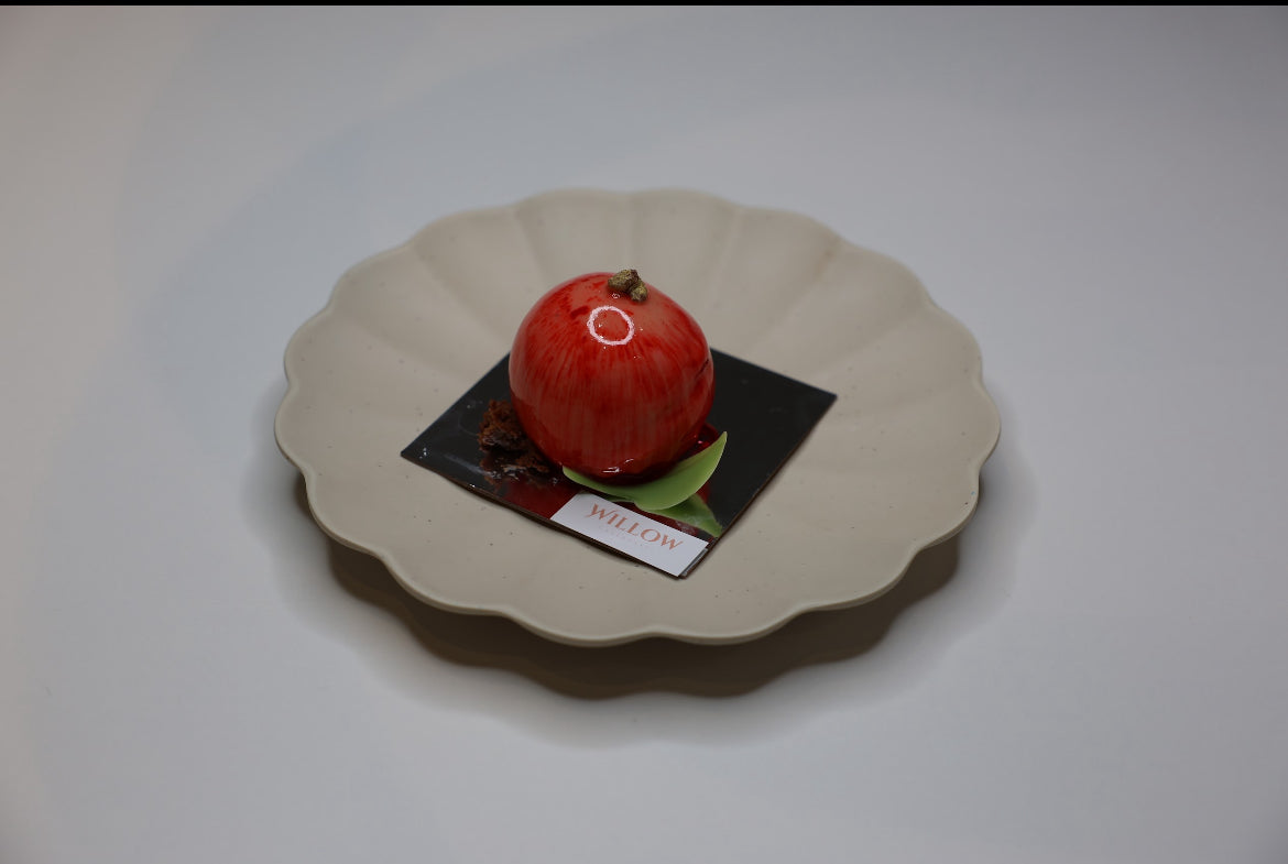 Apple Caramel Mousse Cake