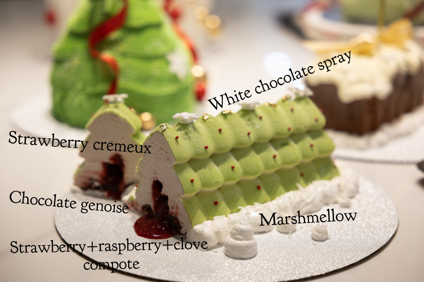 1-2. (S) Strawberry Tree Mousse Cake (20% off until Dec.6)