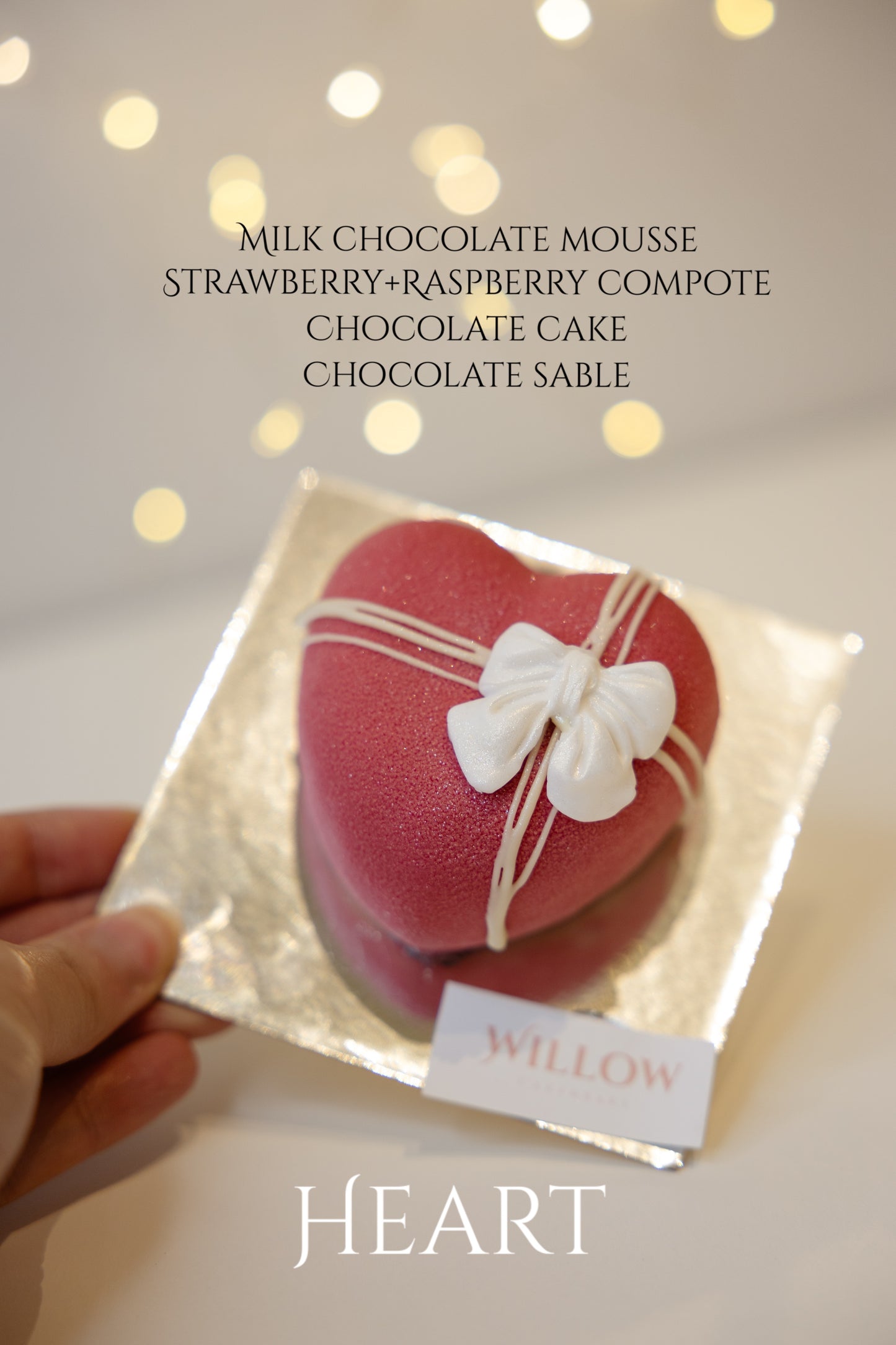 Heart Mousse cake