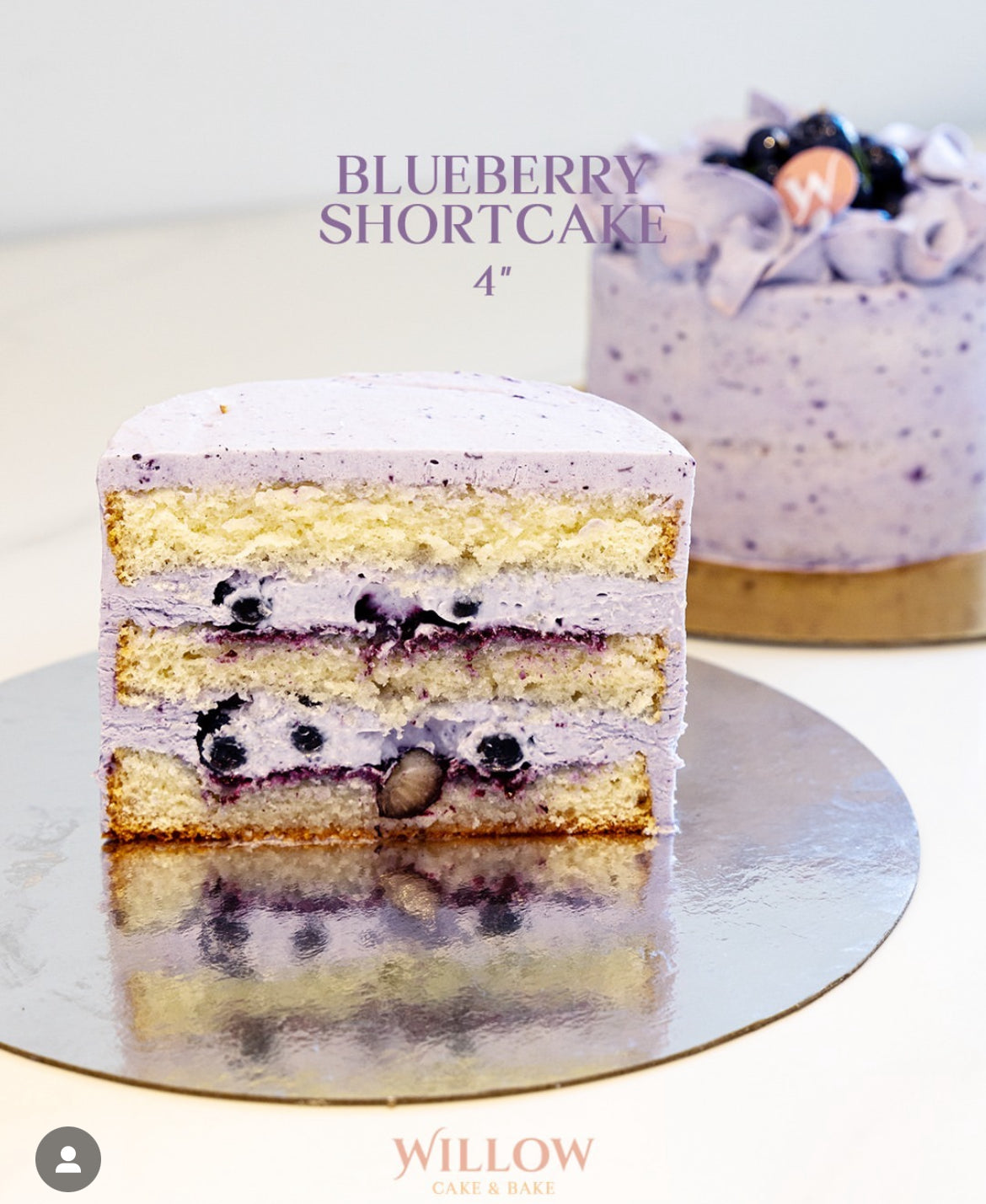 4-inch Fresh cream cake
