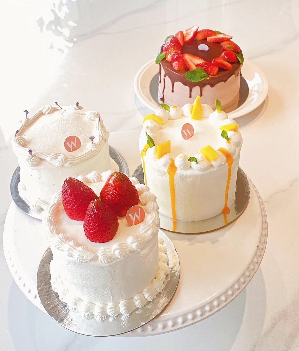 4-inch Fresh cream cake