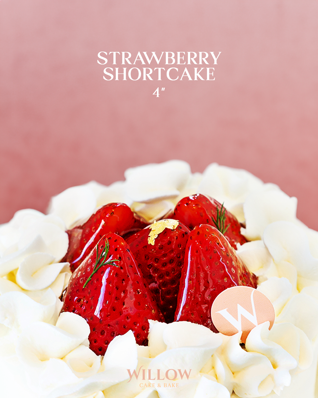 4-inch Fresh cream cake