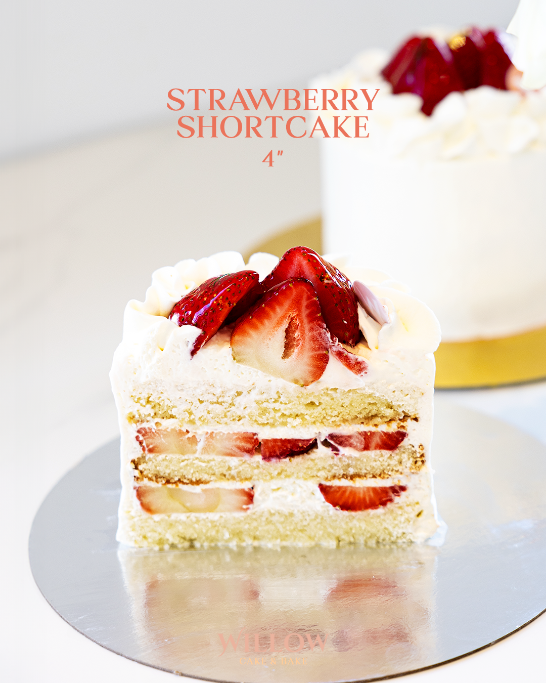 4-inch Fresh cream cake