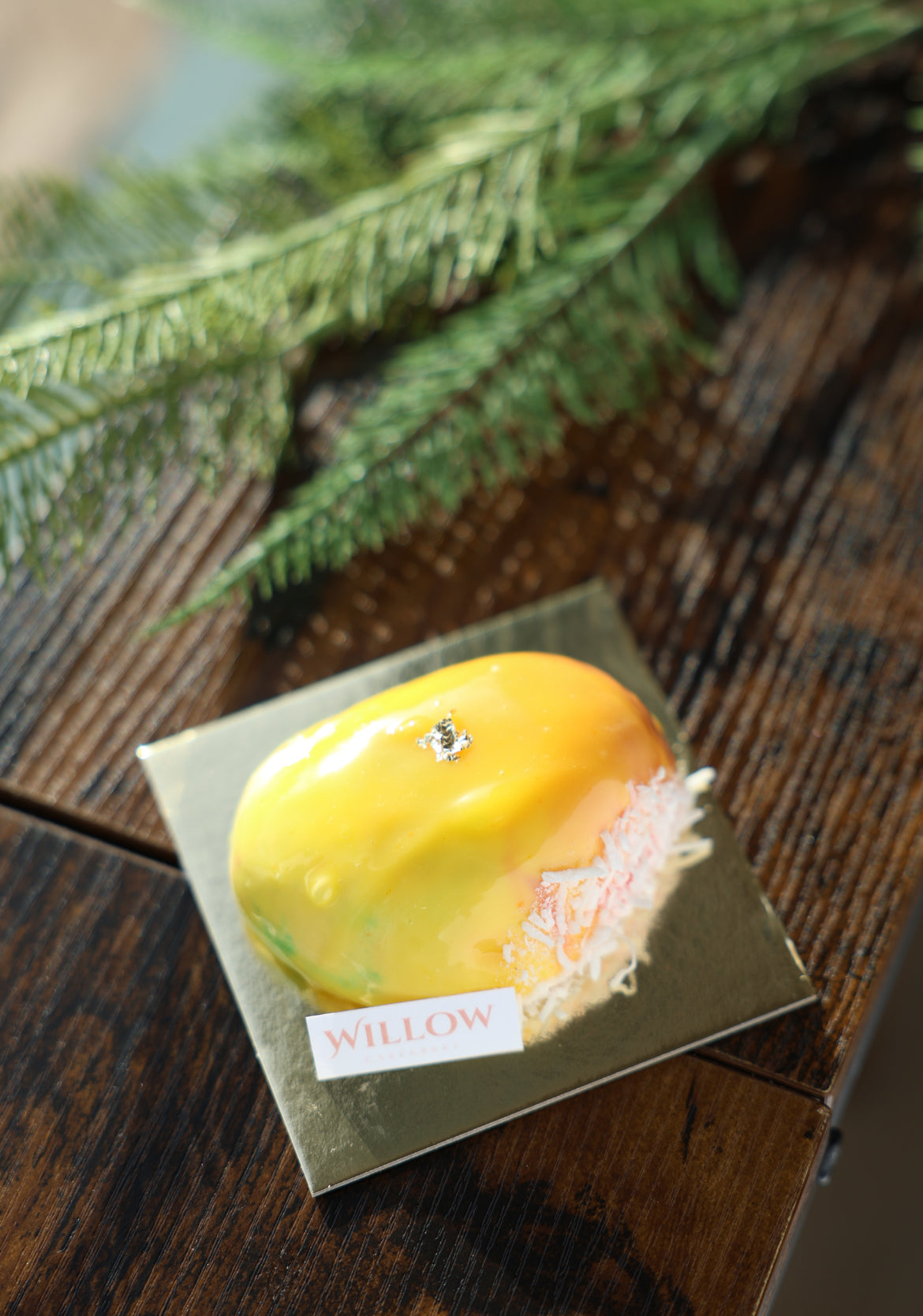 Mango mousse cake