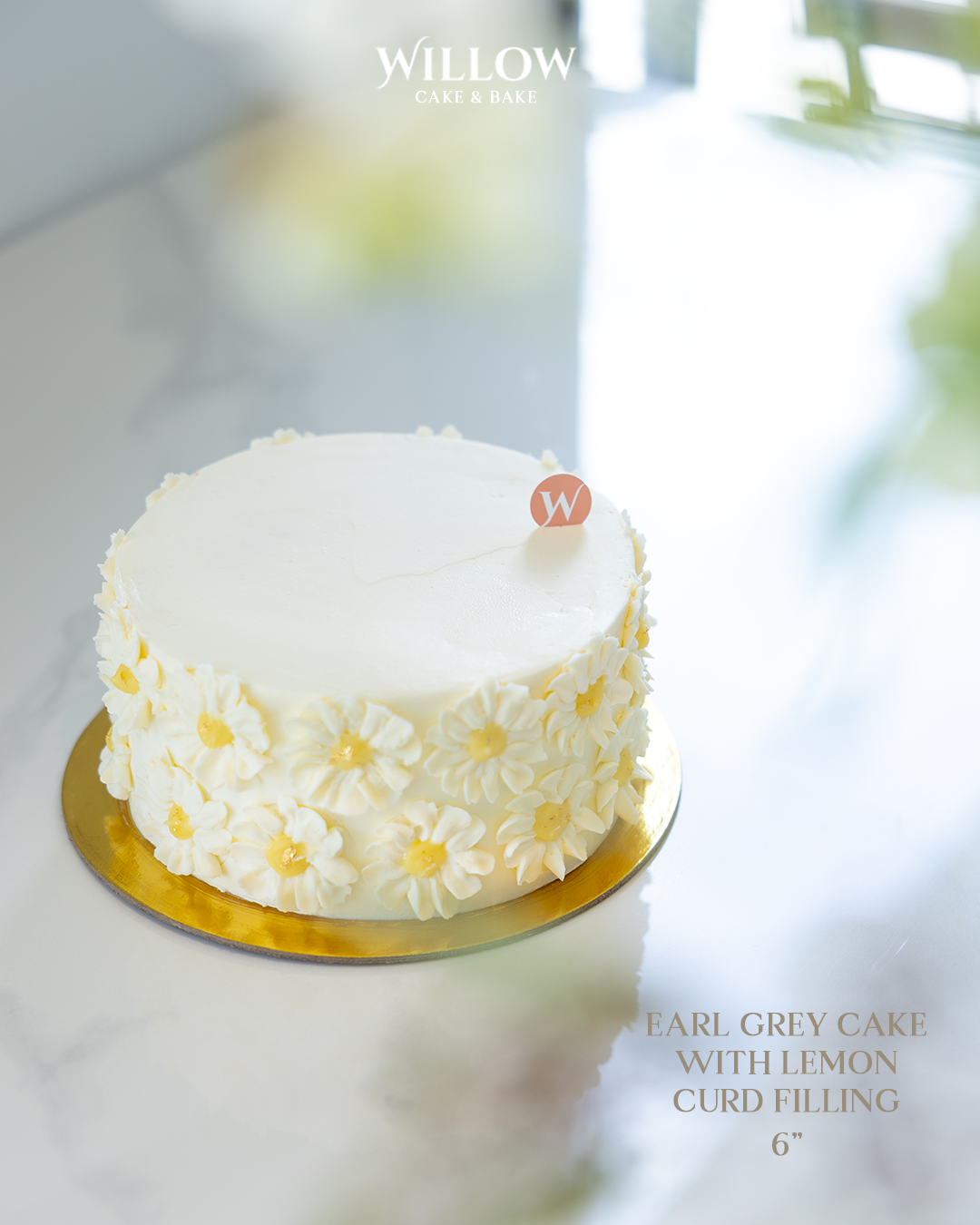 6-inch Earl Grey Cake with Lemon curd filling