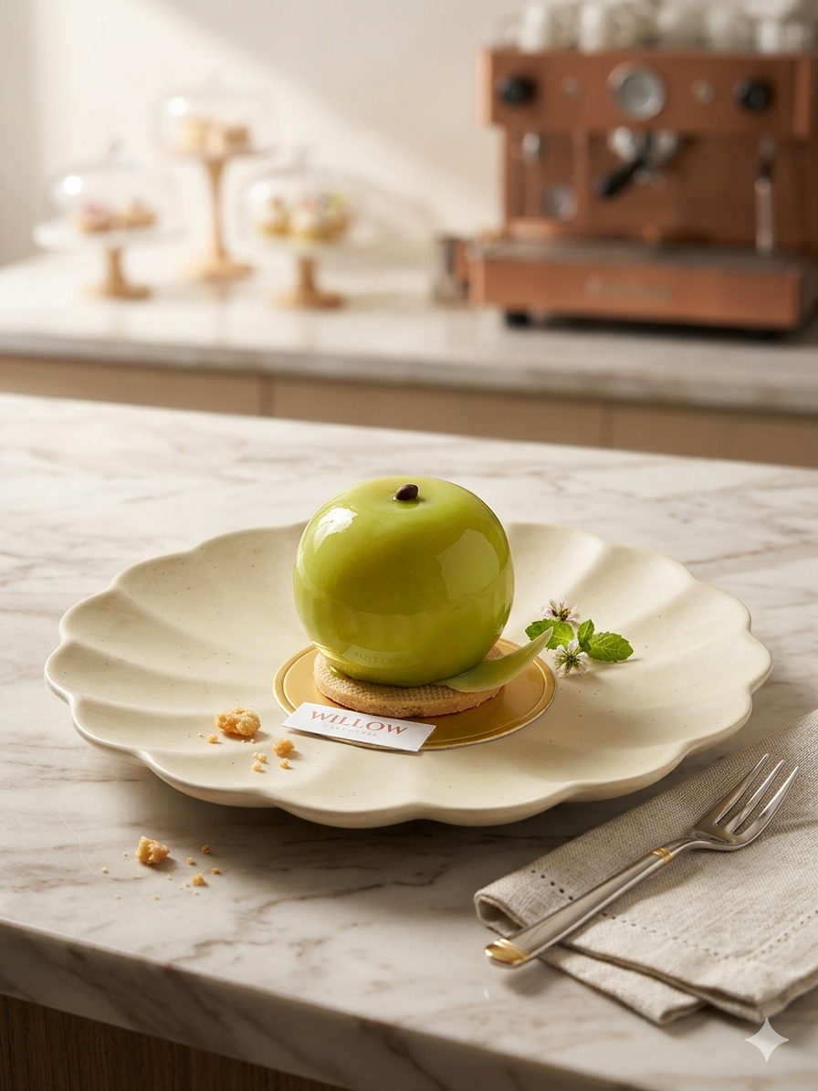 Green Apple Mousse cake