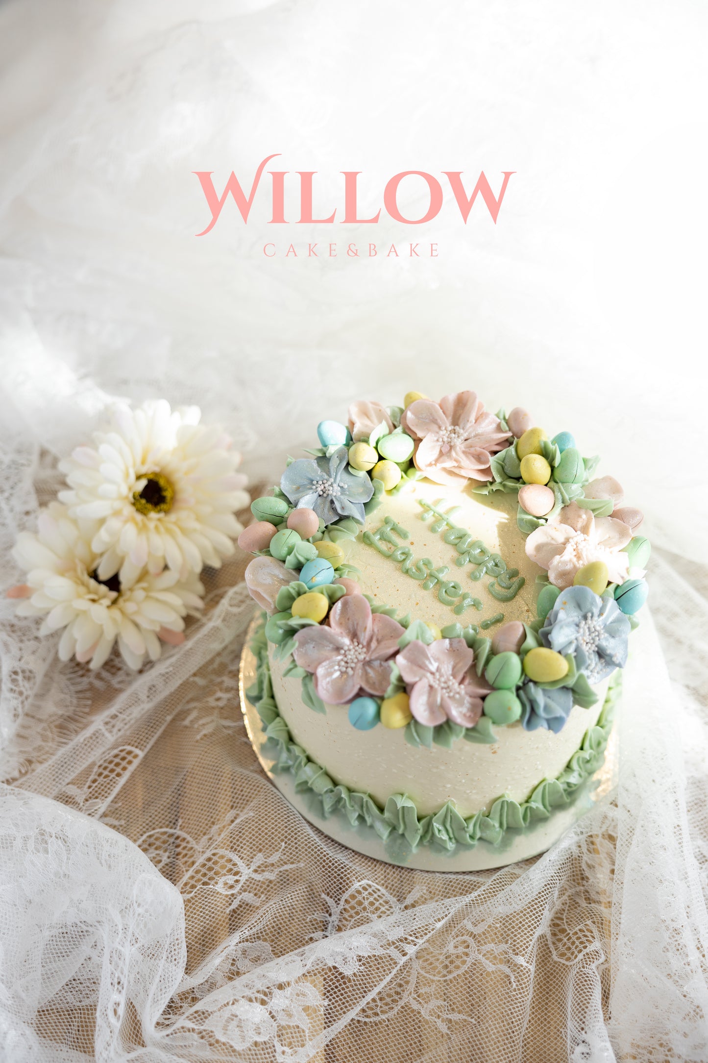 1-1. 6-inch Spring Bloom Easter cakes