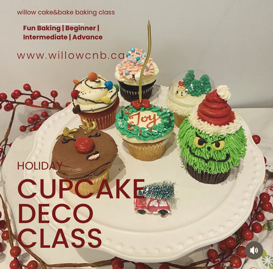 1-2. Christmas Cupcake decorating class