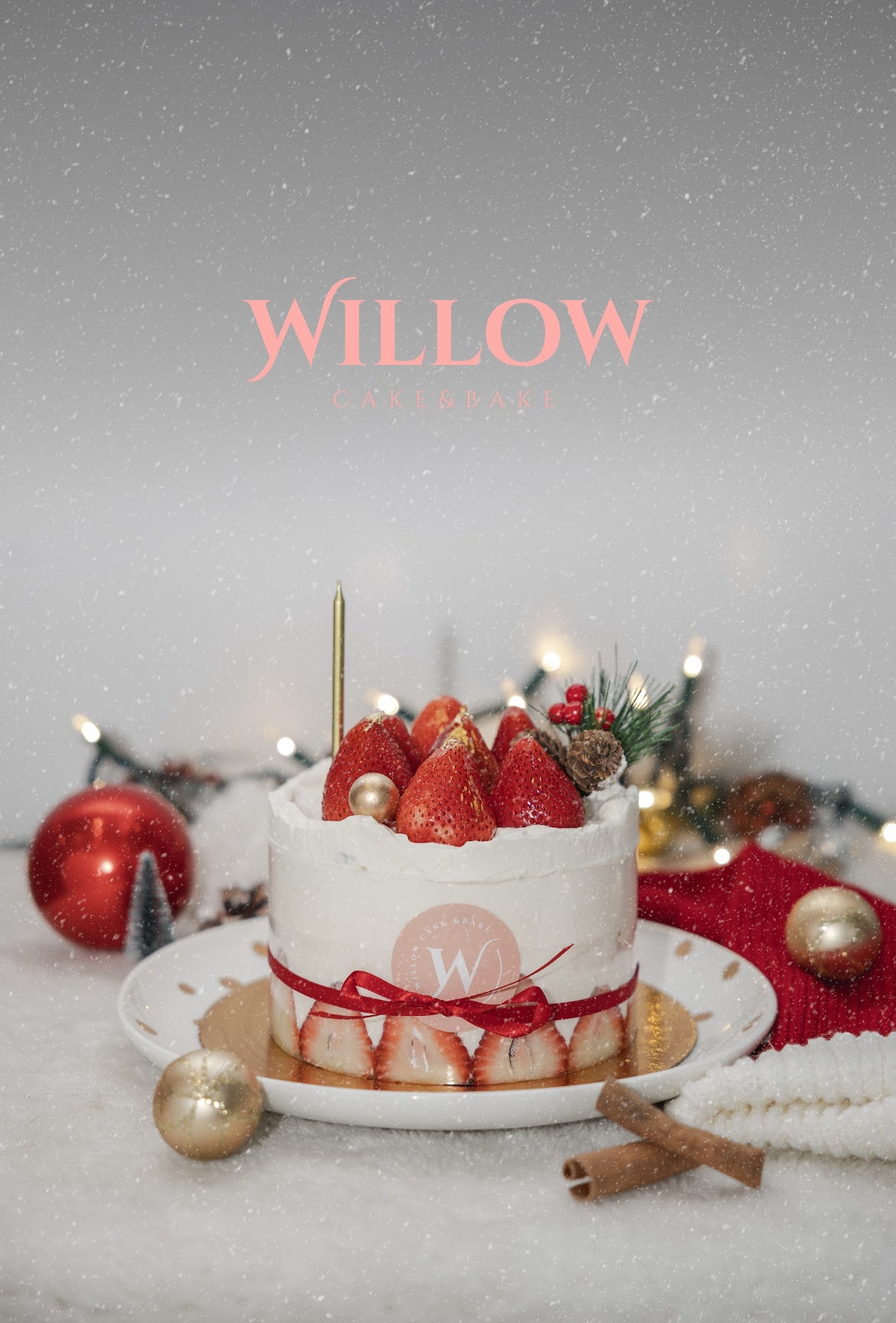 1-1. Christmas Cake : 6-inch Strawberry Fresh cream cake