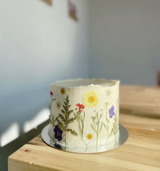 Rustic Bloom buttercream cake