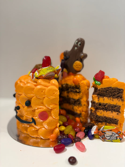 1-1. Halloween cake : Happy Boo cake