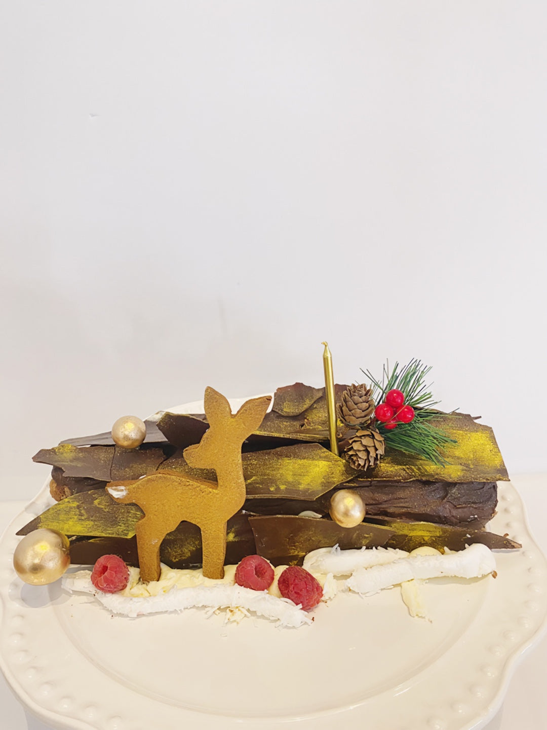 1-7. Christmas Cake : Yule Log cake