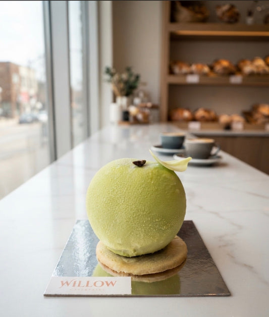 Green Apple Mousse cake