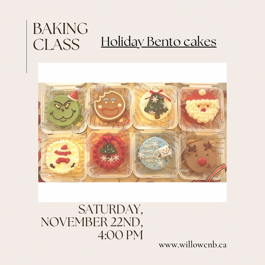 2-1. Holiday Bento cake decorating class