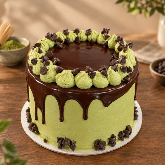 6-inch Matcha chocolate shortcake