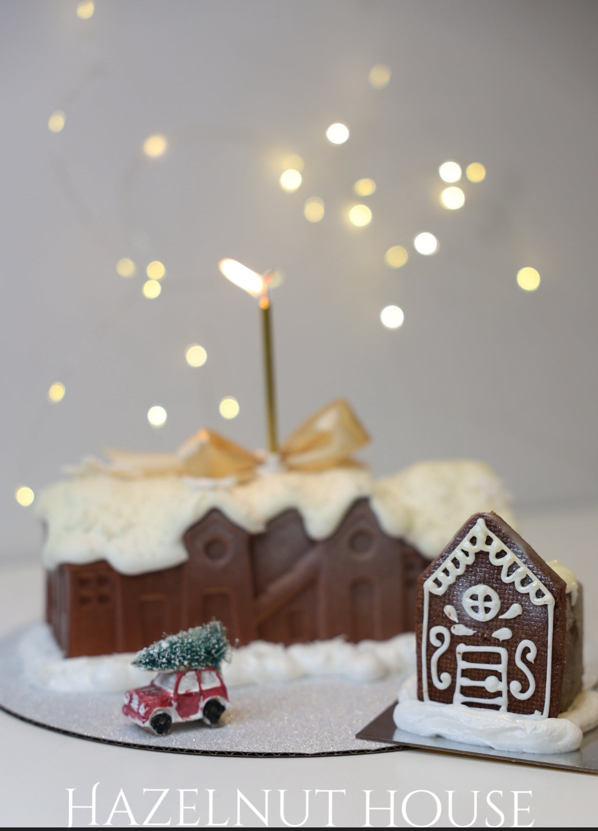 Winter Village mousse cake