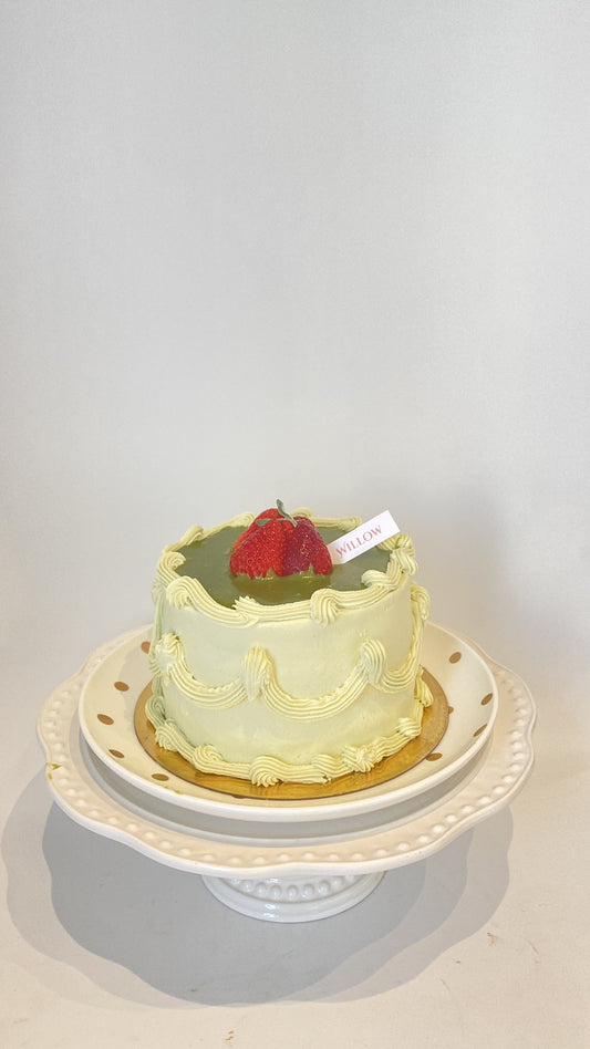 6-inch Matcha Strawberry shortcake