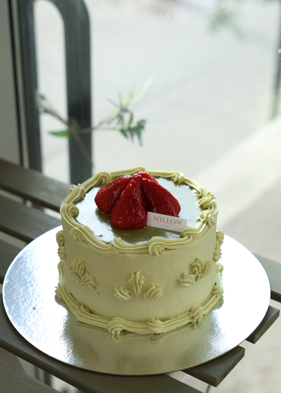 6-inch Matcha Strawberry shortcake