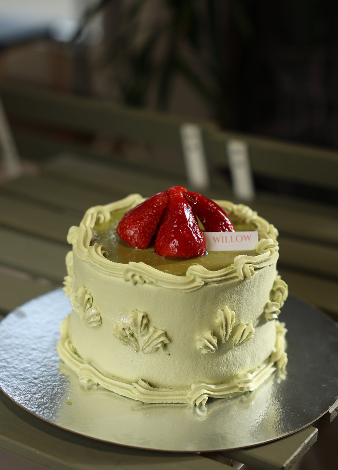 6-inch Matcha Strawberry shortcake