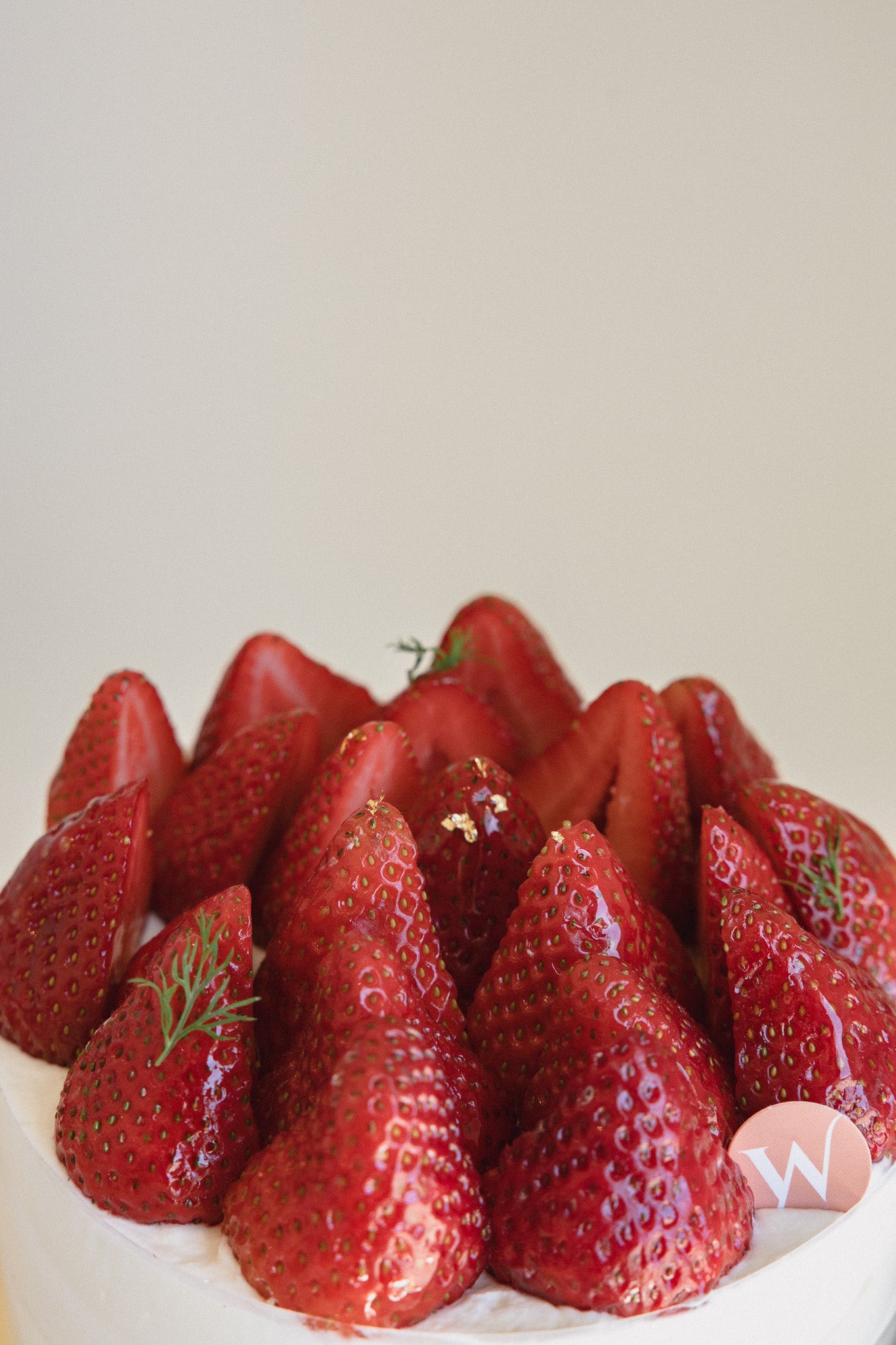 6-inch Strawberry Custard Cake