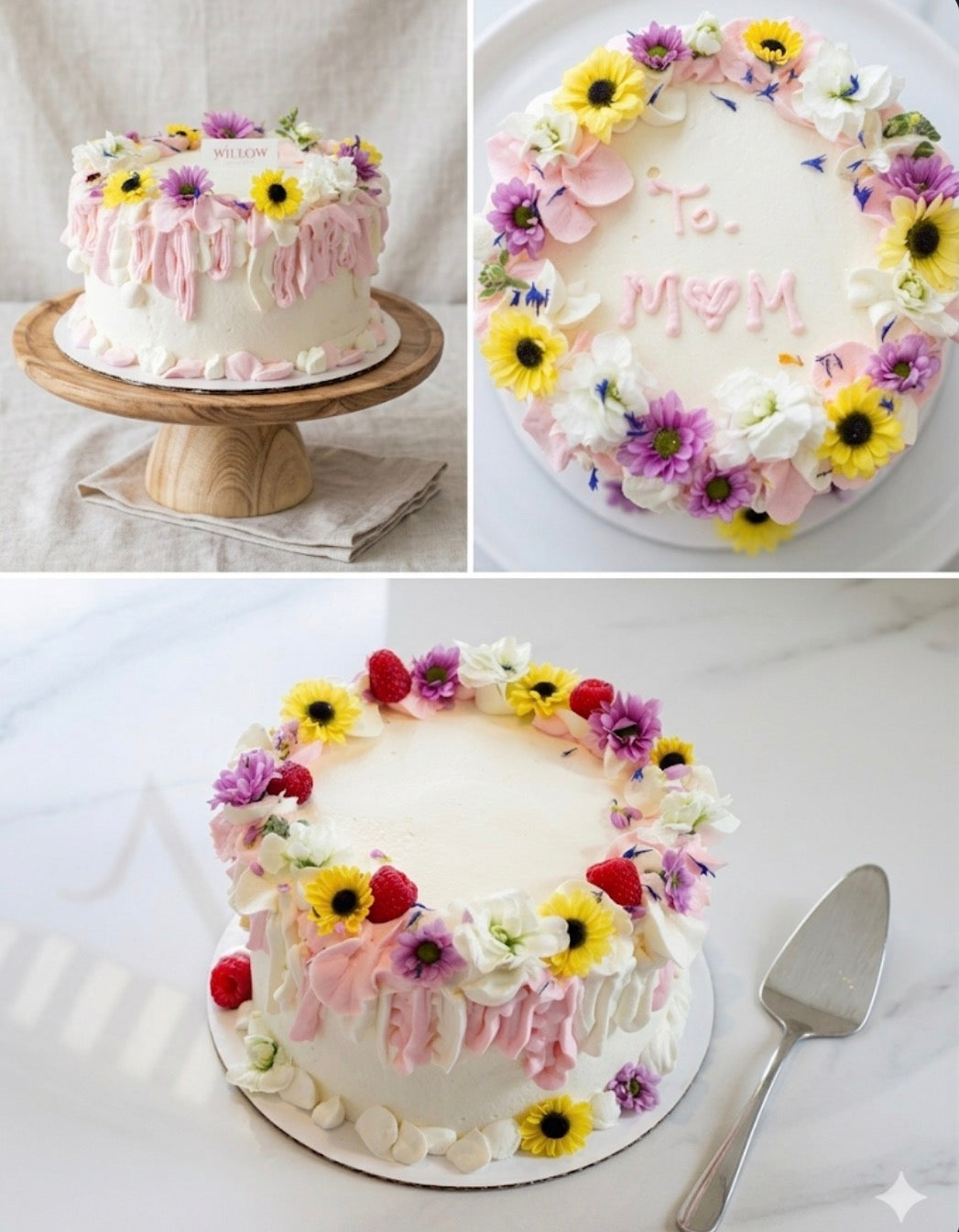 1-3. Mother’s Day collection : Berry Flower Garden cake