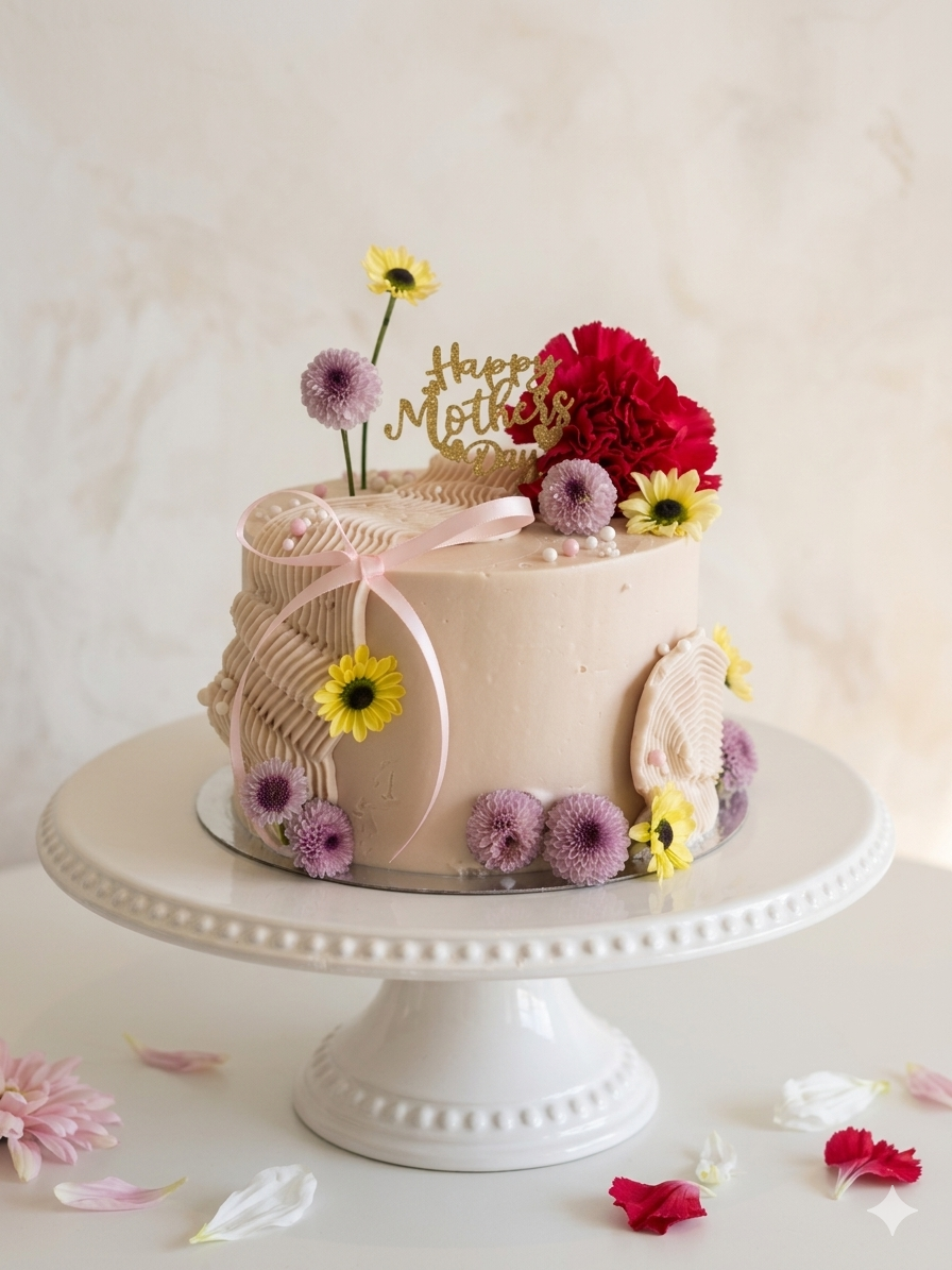 1-1. Mother’s Day cake : Blooming Love cake