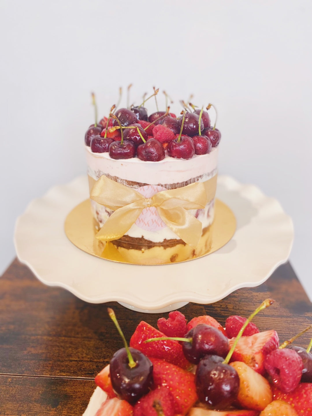 1-3.  6-inch Cherry Pistachio Garden cake (NEW)