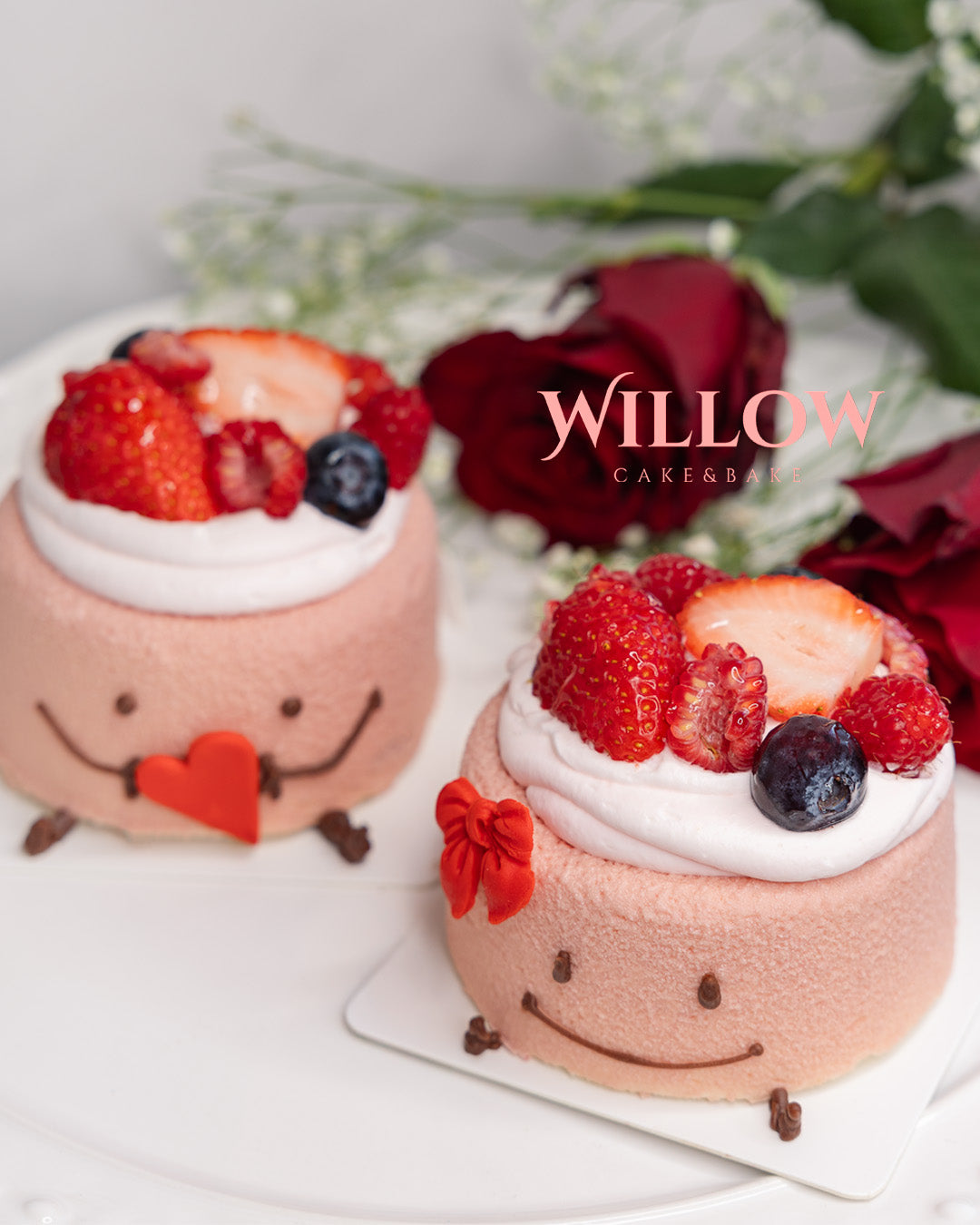 1-5. Valentine’s Collection: Berry Basket Cake